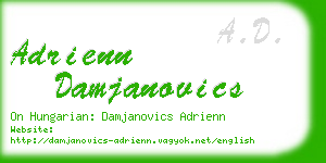 adrienn damjanovics business card